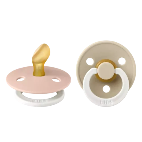 Bibs Lot de 2 Sucettes Anatomique Glow Blush Vanilla 0-6 mois