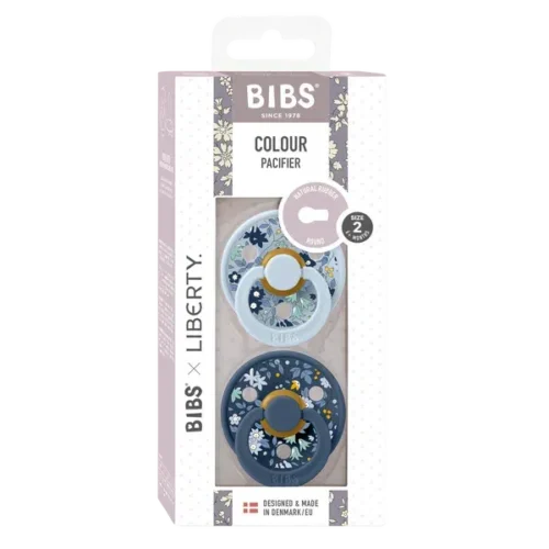 Bibs Lot de 2 Sucettes Chamomile Lawn Baby Blue Mix 6-18 mois