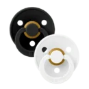 Bibs Lot de 2 tétines - Noir Blanc 6-18M