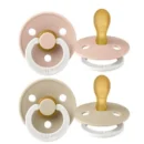 Bibs Lot de 2 Sucettes Symétrique Glow Blush Vanilla 6-18 mois