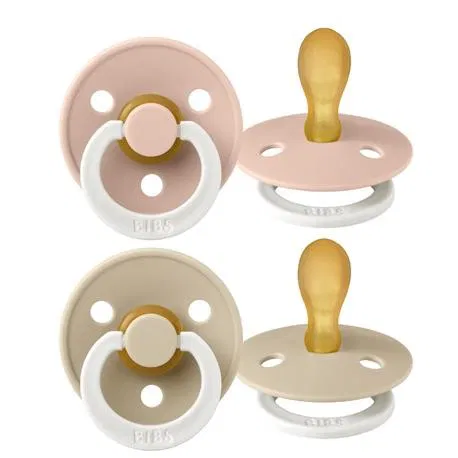 Bibs Lot de 2 Sucettes Symétrique Glow Blush Vanilla 6-18 mois