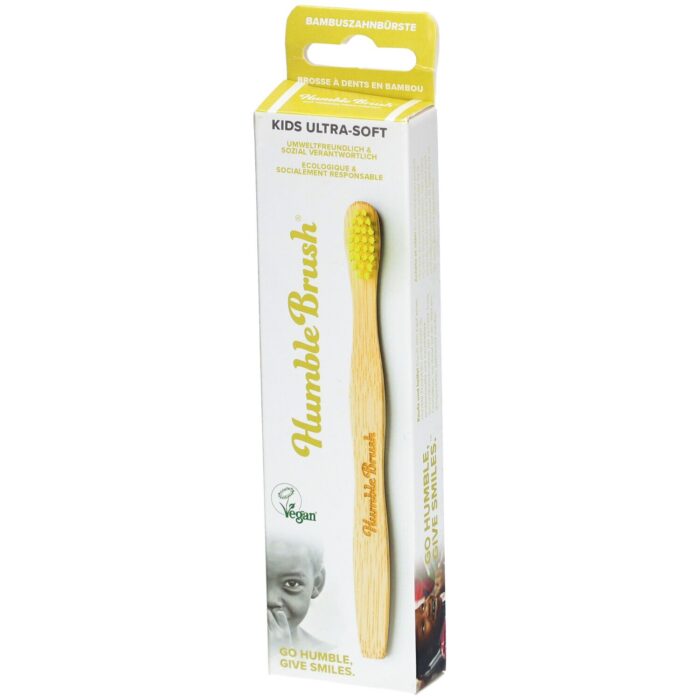 Humble Brush Brosse à Dents Vegan Bambou Enfant Jaune