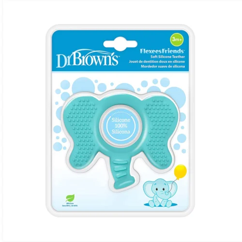 Dr Brown Anneau de dentition Flexees Eléphant Bleu
