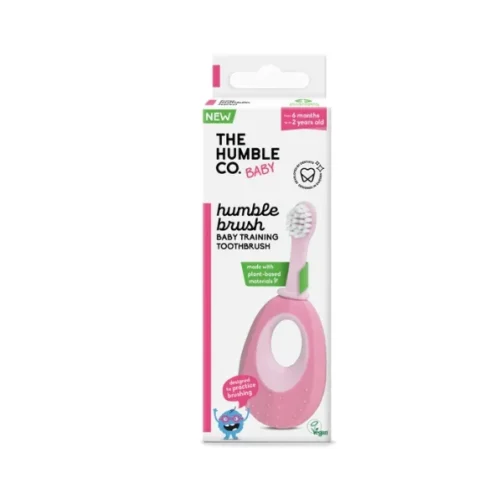 The Humble Co – Brosse à Dents Enfant à Base de Plantes – Rose
