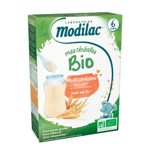 MODILAC - Mes Céréales Bio multicéréales  - Dès 6 mois, 250g