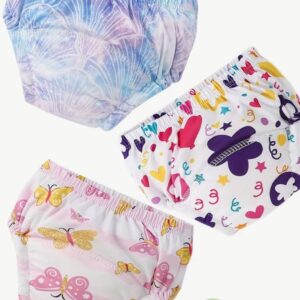 3 Couche d'apprentissage lavables taille L fleures