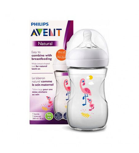Avent Biberon Natural 260ml - Flamant
