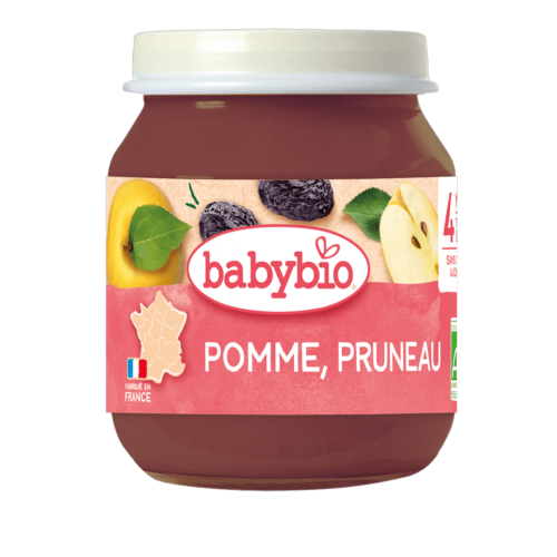 Babybio Petit Pot Pomme Pruneau 4M+ 1X130G