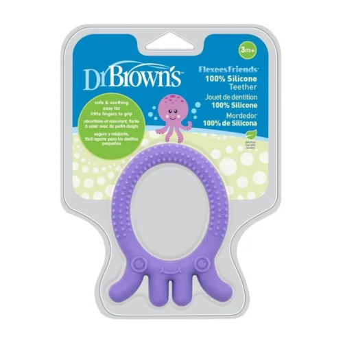 Dr Brown Anneau de dentition Flexees Pieuvre Mauve