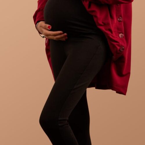 Citrouille Legging de grossesse Noir