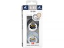BIBS Lot de 2 sucettes Supreme 0-6 mois ferbleu