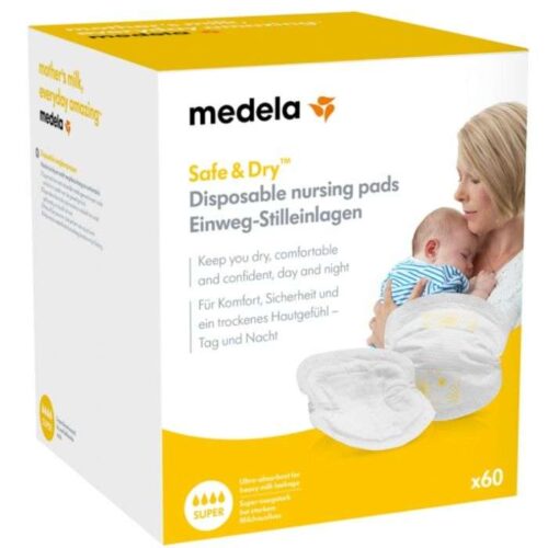 Medela Medela Safe & Dry Coussinets d'Allaitement 60 Coussinets