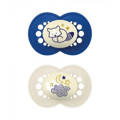 Sucette Mam night 6m+ BleuBlanc