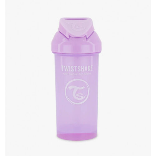 TWISTSHAKE Tasse avec Paille anti fuite -Straw cup Violet 360 ml