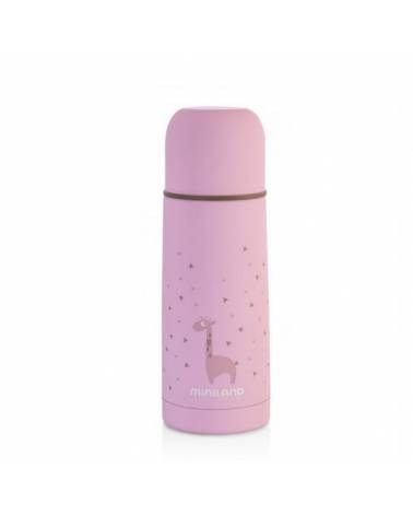 miniland Thermos Silky rhino inox Rose 350 ml