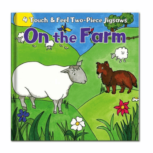 4 Touch and Feel Two Piece Jigsaws - On The Farm